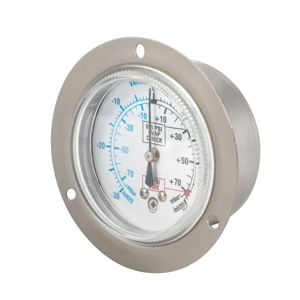 EVAP Pressure Gauge ss Case 63 mm -30 to 30 inH2O