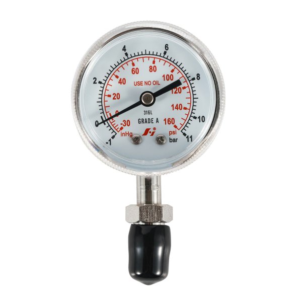 UHP Pressure Gauge VCR Connection 50mm -0.1 to 0.7 mpa