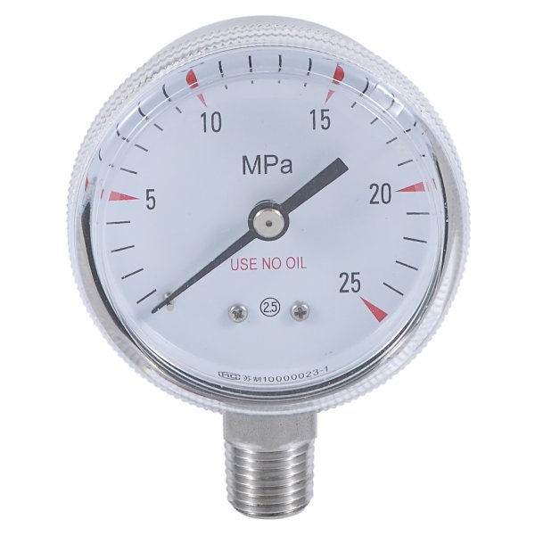 Stainless Steel Pressure Gauge for Compressed Gas Regulator