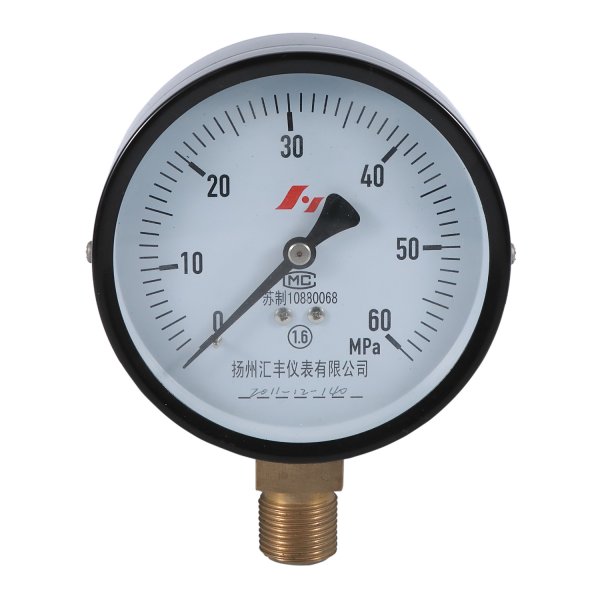Pressure Gauge Carbon Steel Case 50mm 100mm 0 to 60 MPa