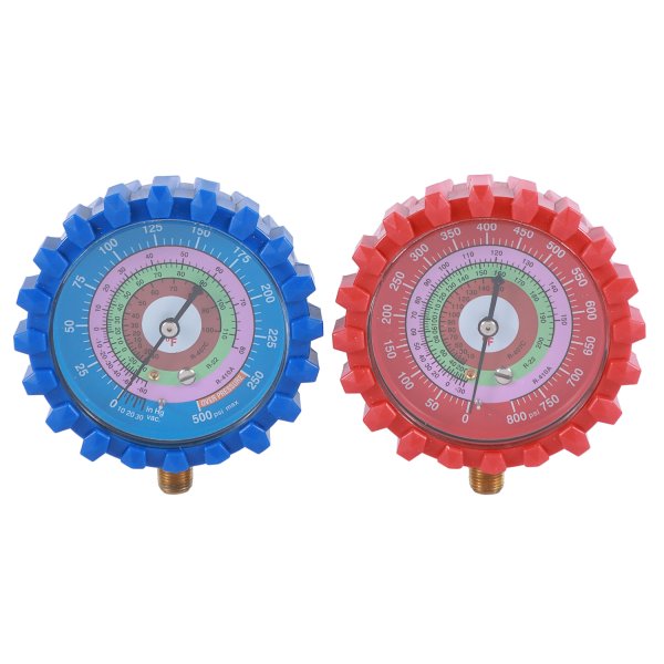 Customized Refrigerant Pressure Gauge Steel Case 80 mm 500 psi 800 psi