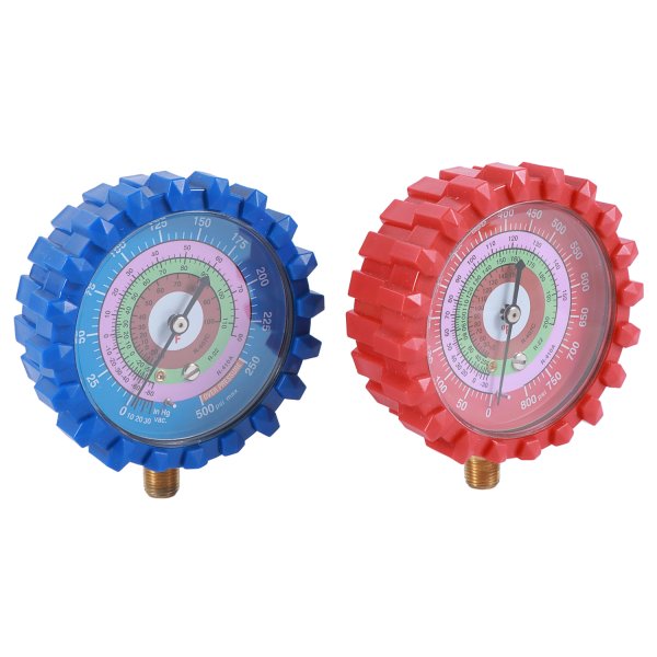 Customized Refrigerant Pressure Gauge Steel Case 80 mm 500 psi 800 psi