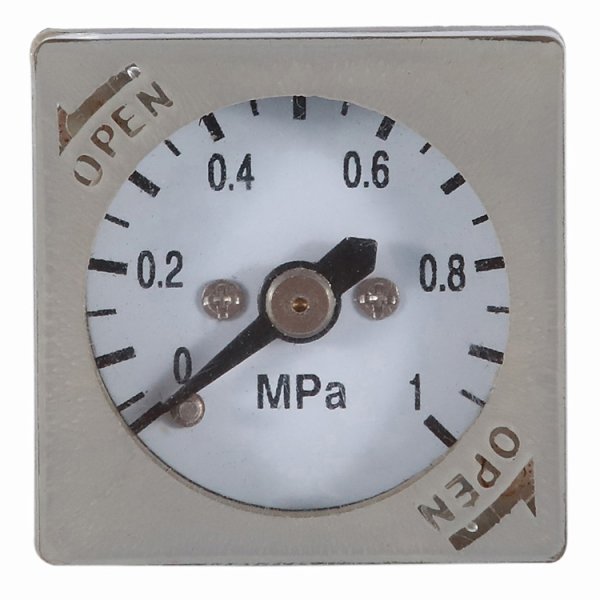 Square Pressure Gauge 1 MPa